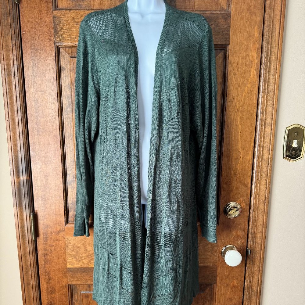 NWT Torrid Green Pointelle Cardi Size 3 (22-24)